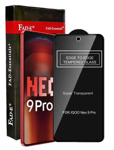 FAD-E Tempered Glass for iQOO Neo 9 PRO 5G / iQOO 12 5G (Transparent)