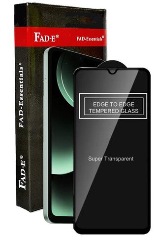 FAD-E Tempered Glass Screen Protector Guard for POCO M7 5G / Redmi A4 5G / Redmi 14C 5G / POCO C75 5G (Transparent)