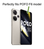 FAD-E Tempered Glass Screen Protector Guard for POCO F6 5G (Transparent)